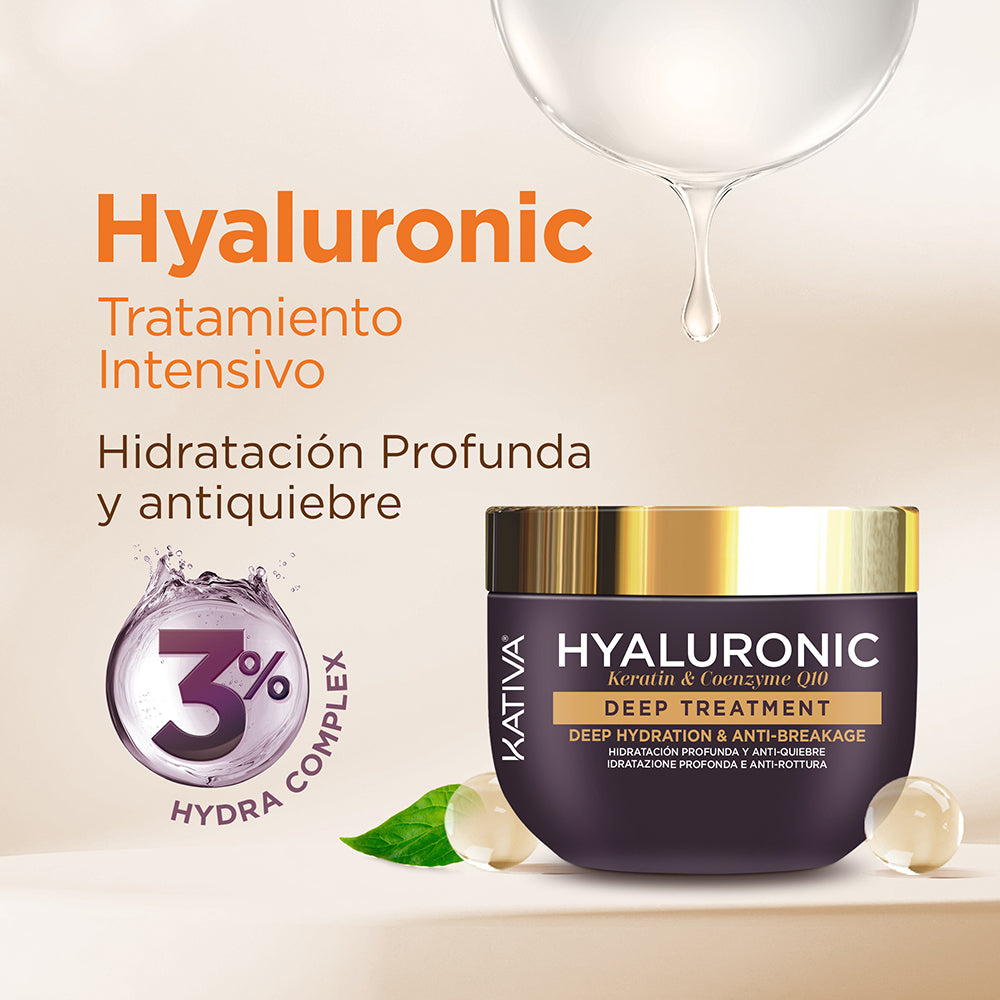 Kativa Hyaluronic Máscara Deep Treatment Hidratação Profunda e Antiquebra: detalhe do produto