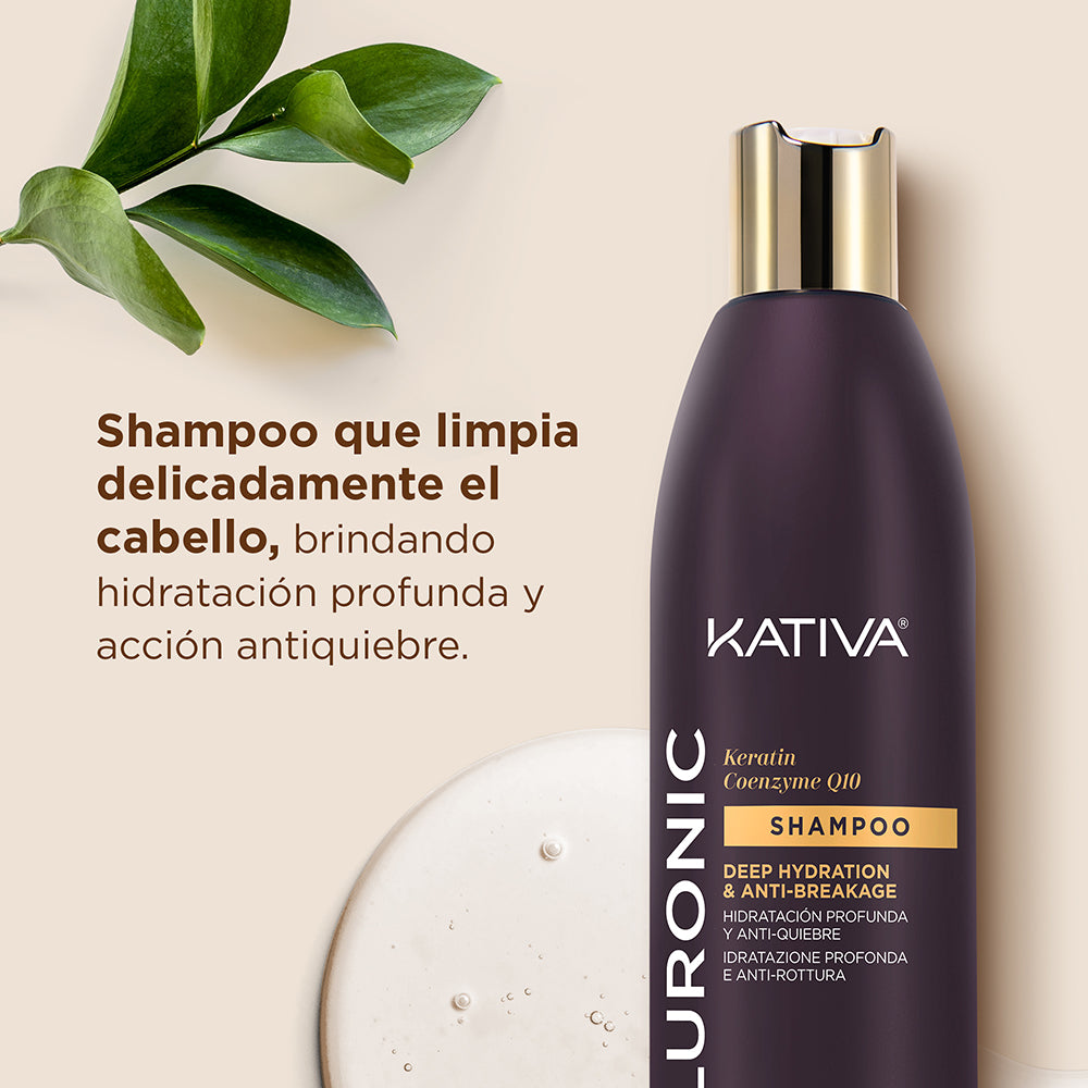 Kativa Hyaluronic Shampoo Hidratação Profunda e Antiquebra: detalhe do produto