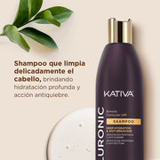 Kativa Hyaluronic Shampoo Hidratação Profunda e Antiquebra: detalhe do produto