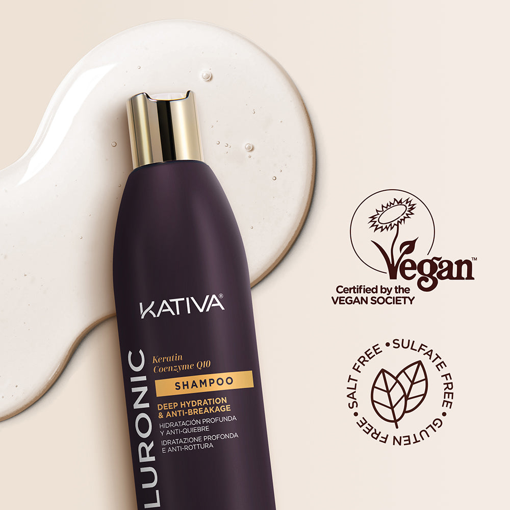 Kativa Hyaluronic Shampoo Hidratação Profunda e Antiquebra: selos da marca