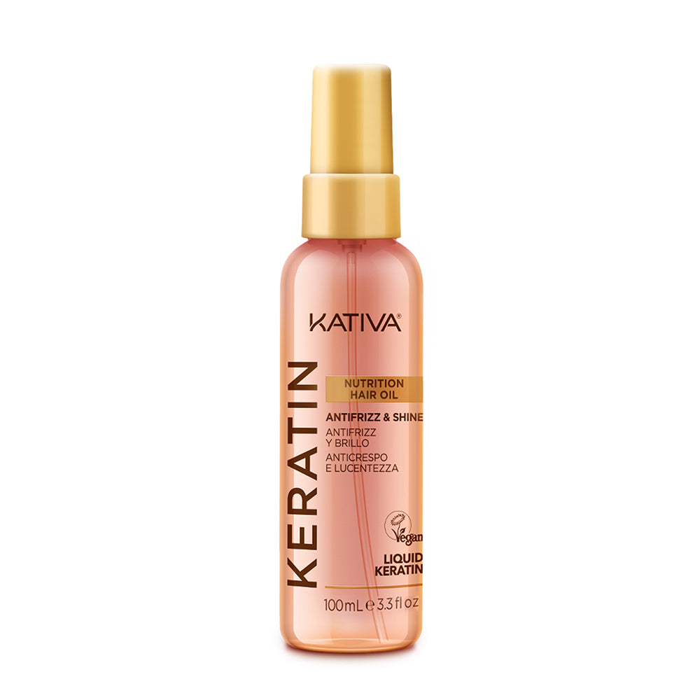 Kativa Keratin Nutrition Hair Oil Óleo Capilar Antifrizz e Brilho 100ml