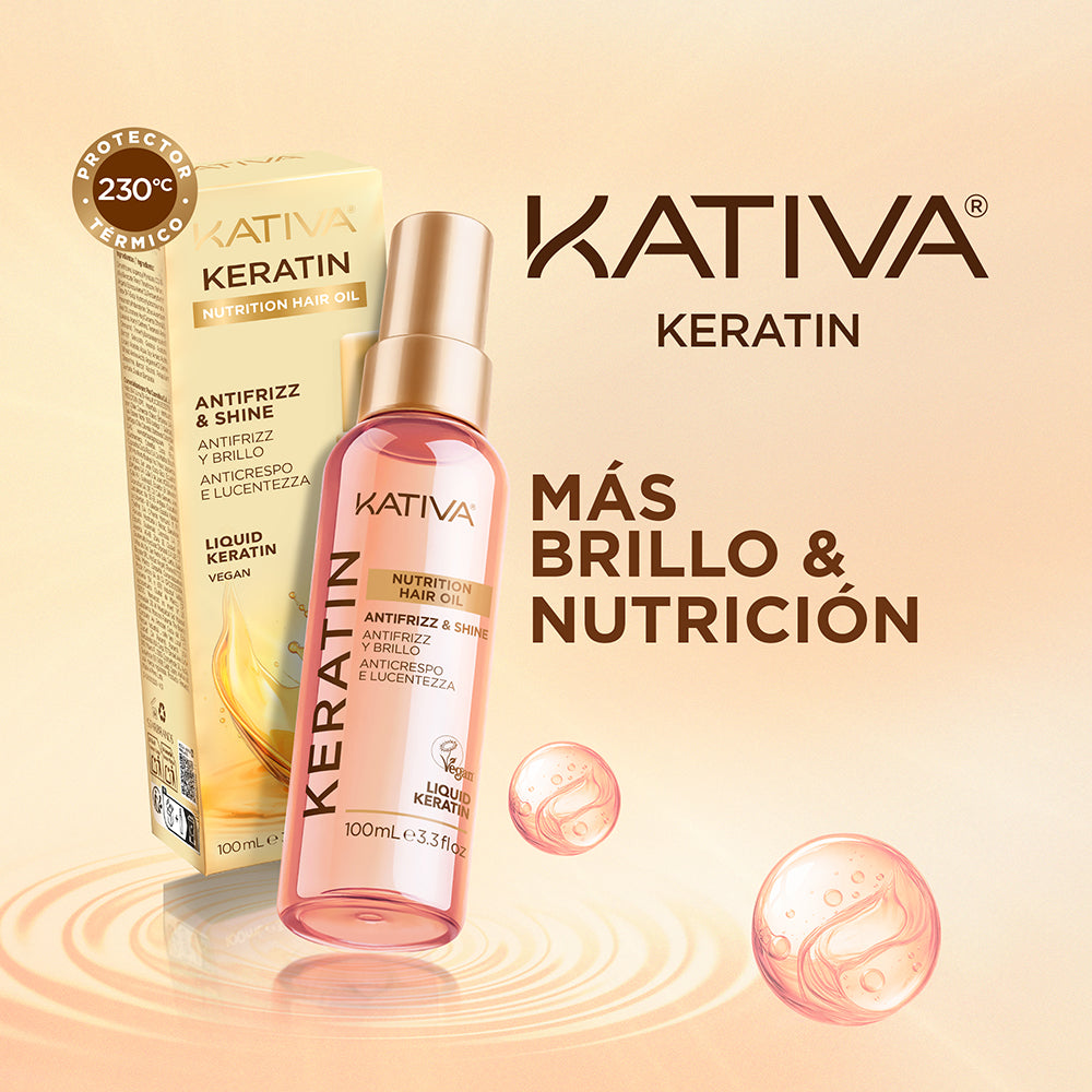 Kativa Keratin Nutrition Hair Oil Óleo Capilar Antifrizz e Brilho: selos da marca