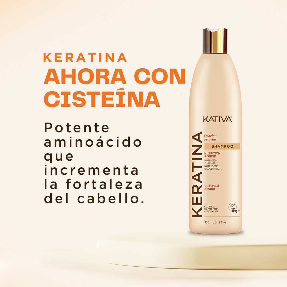 Kativa Keratina Shampoo Nutrição e Brilho: selos da marca