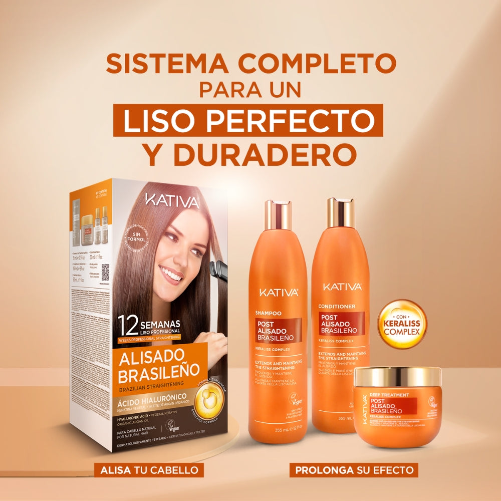 Kativa Post Alisado Pack Pós-Alisamento Shampoo 225ml + Condicionador: a linha completa