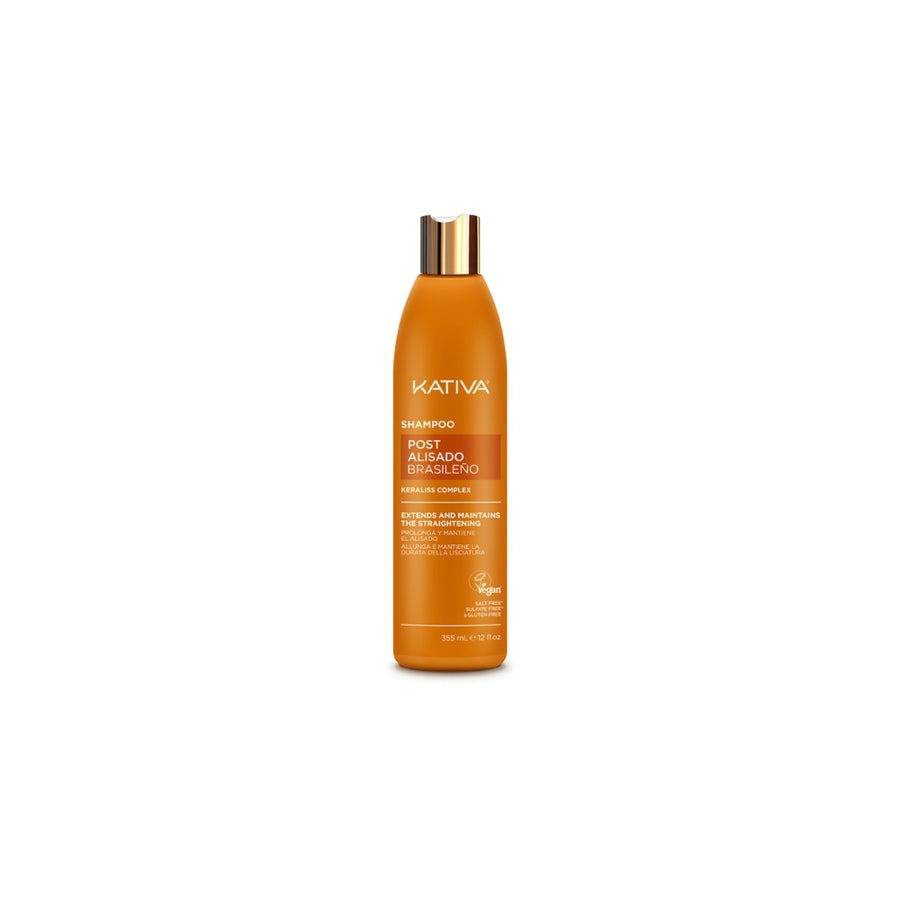 Kativa Post Alisado Shampoo Pós-Alisamento Prolonga o Liso 355ml