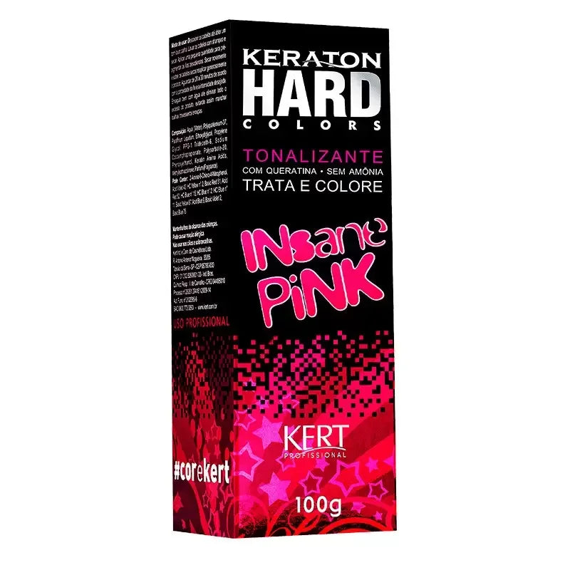 Keraton Hard Colors - Insane Pink 100g - Ilha dos cosméticos
