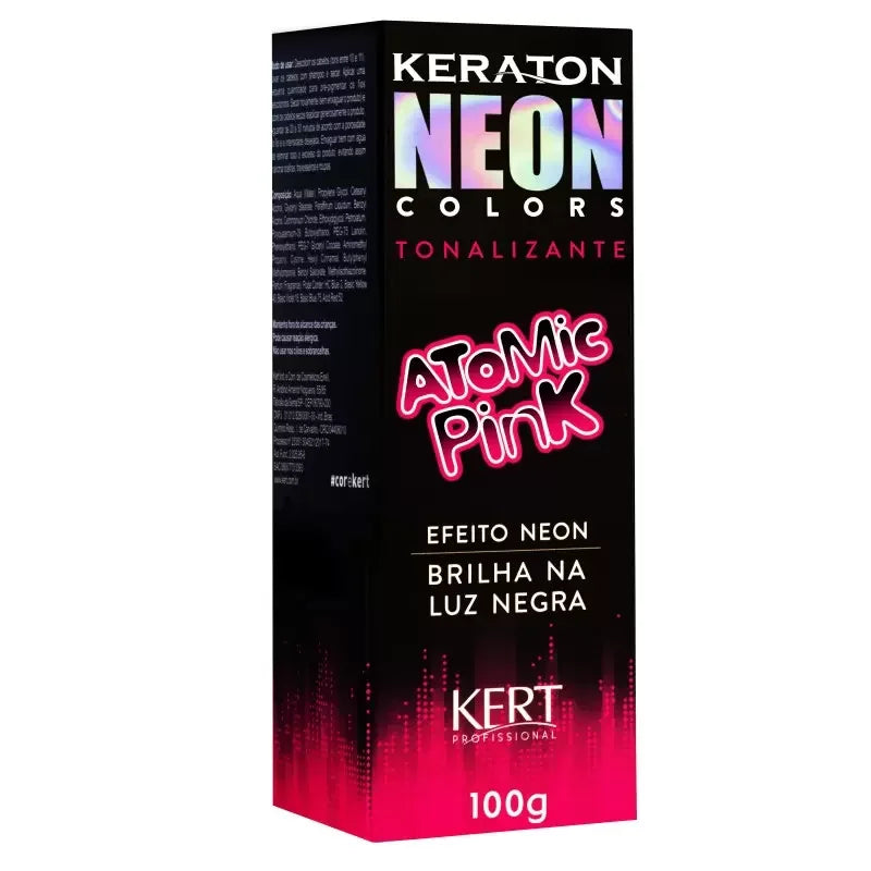 Keraton Neon Colors - Atomik Pink 100g - Ilha dos cosméticos