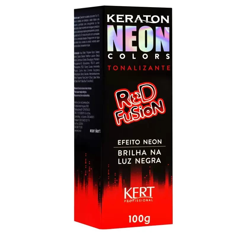 Keraton Neon Colors - Red Fusion 100g - Ilha dos cosméticos