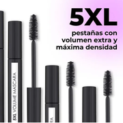 Lamel 5XL Volume Máscara de Pestanas Alongadora 10ml, painel da marca com as características