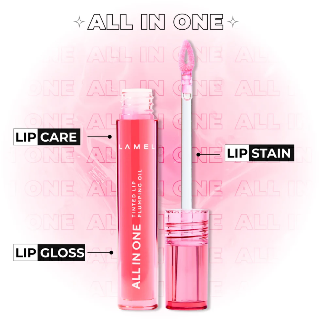 Lamel All In One Óleo Labial com Cor e Efeito Volume 3ml Nº 401, imagem da marca Lamel