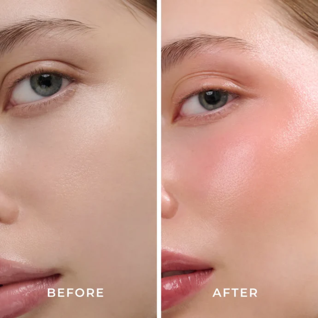 Antes e depois com Lamel BB Blush em Creme de Acabamento Luminoso 10ml Nº 402