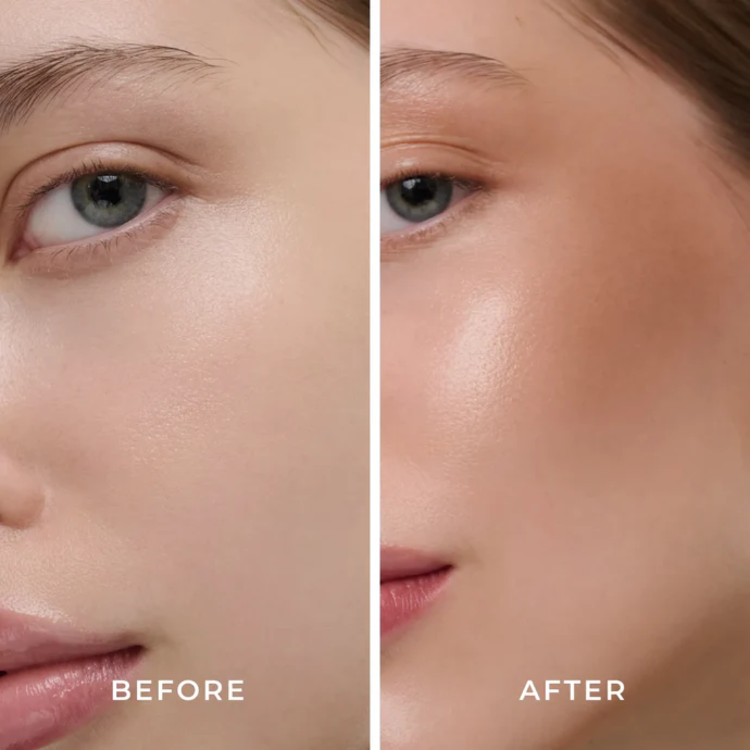 Antes e depois com Lamel BB Contour Contorno em Creme Semi-Mate Nº 401 Taupe 10ml