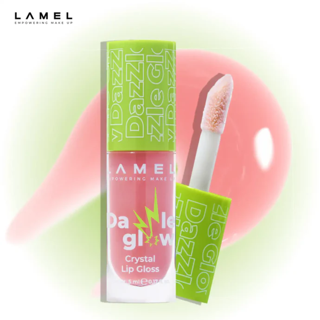 Lamel Dazzle Glow Gloss Labial de Brilho Espelhado 5ml, tom Nº 402