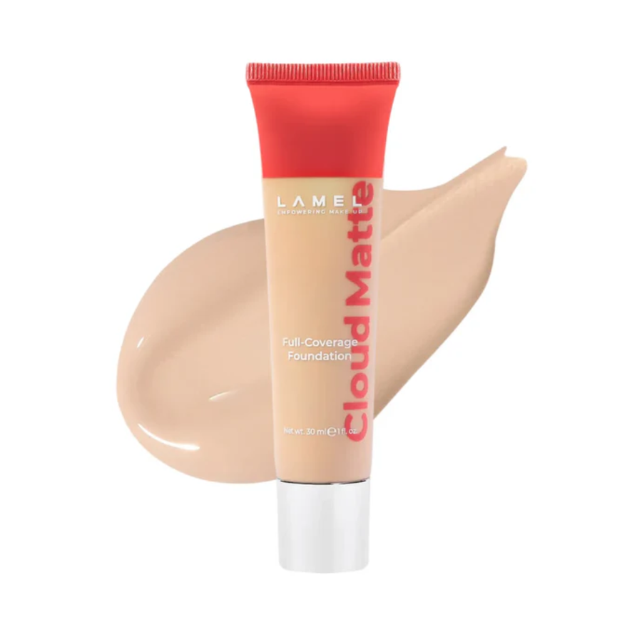 Lamel Cloud Matte Base Líquida Mate de Cobertura Total 30ml 03N Light Beige