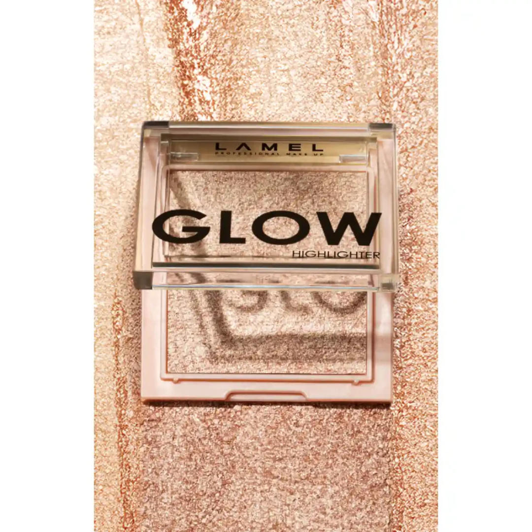 Lamel Glow Iluminador Compacto de Brilho Ultrafino 3,8g, tom Nº 402