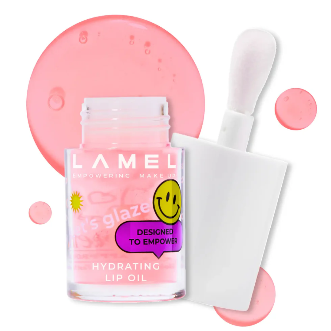 Lamel Let's Glaze Óleo Labial Hidratante com Brilho 4ml, tom Nº 401