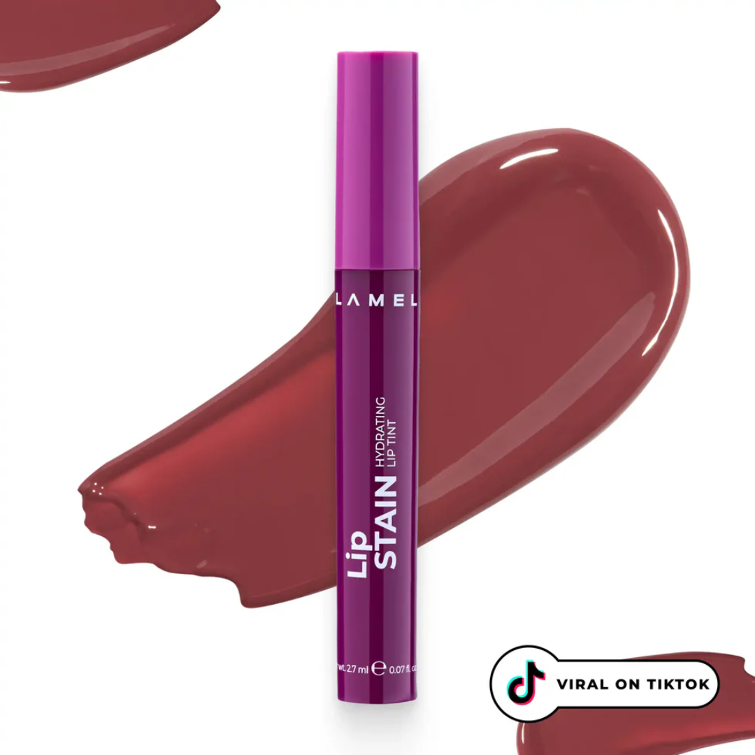 Lamel Lip Stain Tinta Labial Hidratante com Brilho 2,7ml, tom Nº 01