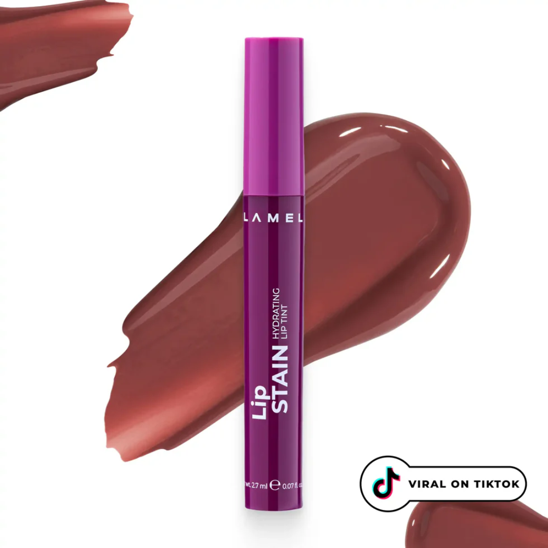 Lamel Lip Stain Tinta Labial Hidratante com Brilho 2,7ml, tom Nº 02