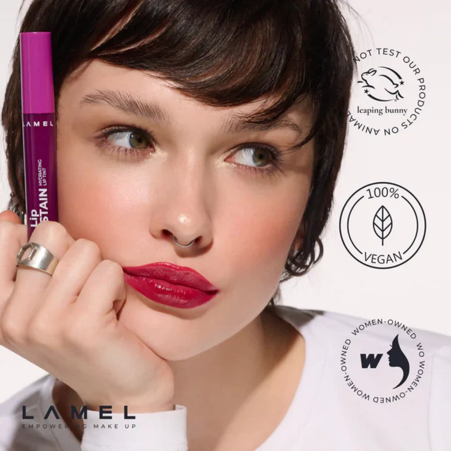 Lamel Lip Stain Tinta Labial Hidratante com Brilho 2,7ml Nº 04, imagem da marca Lamel