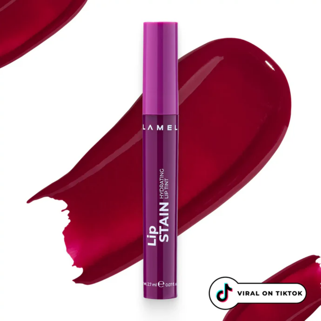 Lamel Lip Stain Tinta Labial Hidratante com Brilho 2,7ml, tom Nº 04