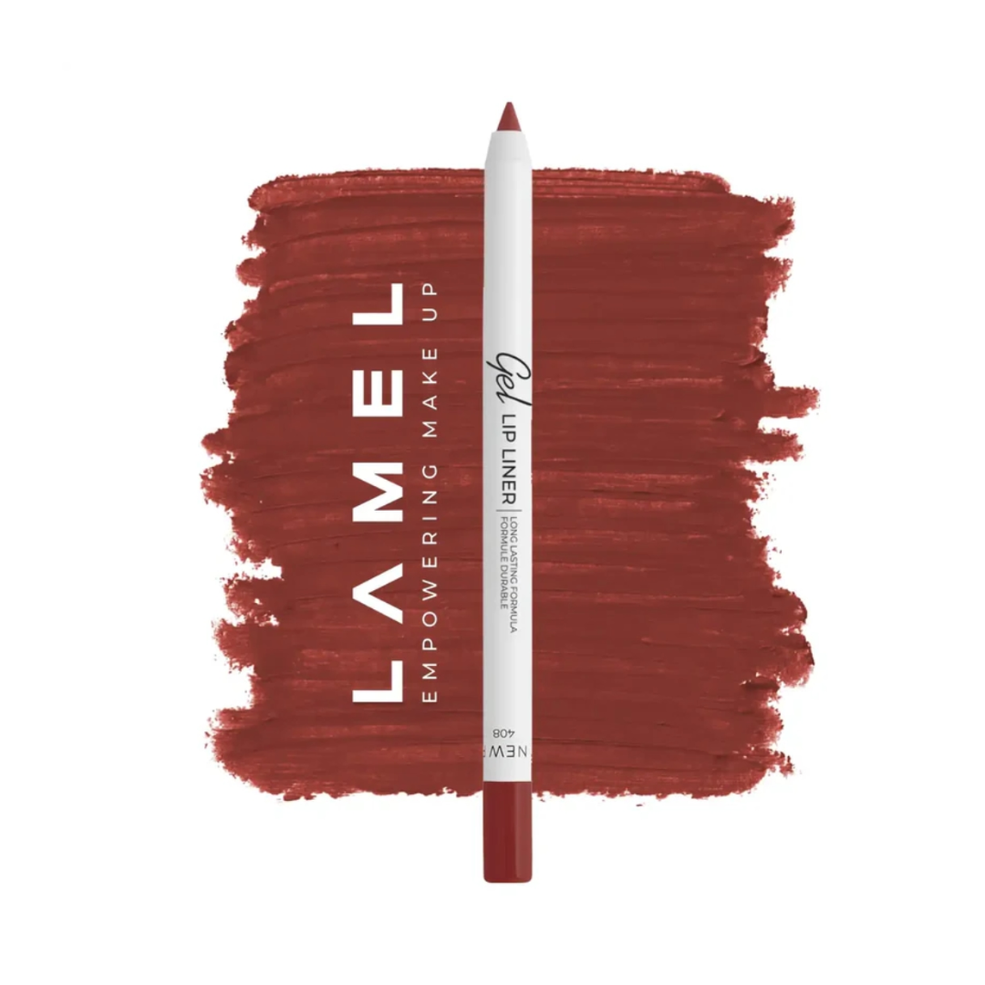 Lamel Gel Lip Liner Lápis de Lábios de Longa Duração 1,7g, tom Nº 408