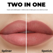 Lamel Gel Lip Liner Lápis de Lábios de Longa Duração 1,7g Nº 410, painel da marca com as características