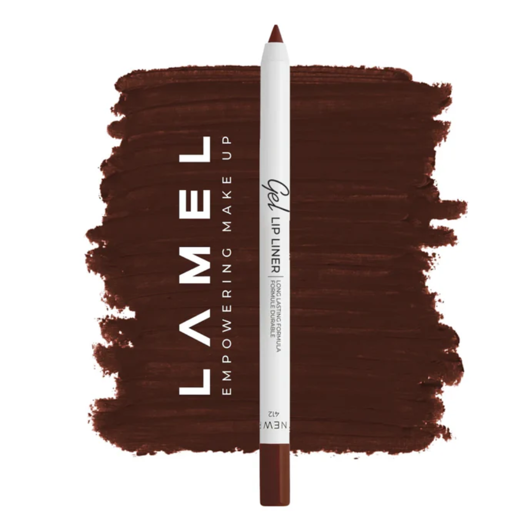 Lamel Gel Lip Liner Lápis de Lábios de Longa Duração 1,7g, tom Nº 412