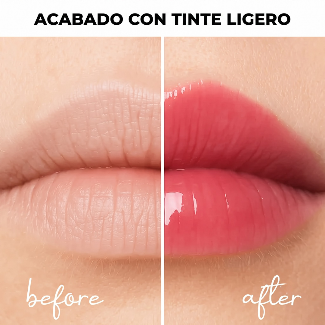 Lamel Lip Butter Bálsamo Labial Nutritivo com Cor 15ml Nº 01, painel da marca com as características