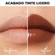 Lamel Lip Butter Bálsamo Labial Nutritivo com Cor 15ml Nº 02, painel da marca com as características