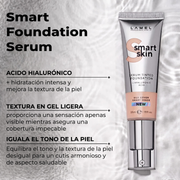 Lamel Smart Skin Base Sérum com Cor e Ácido Hialurónico 35ml Nº 401, painel da marca com as características
