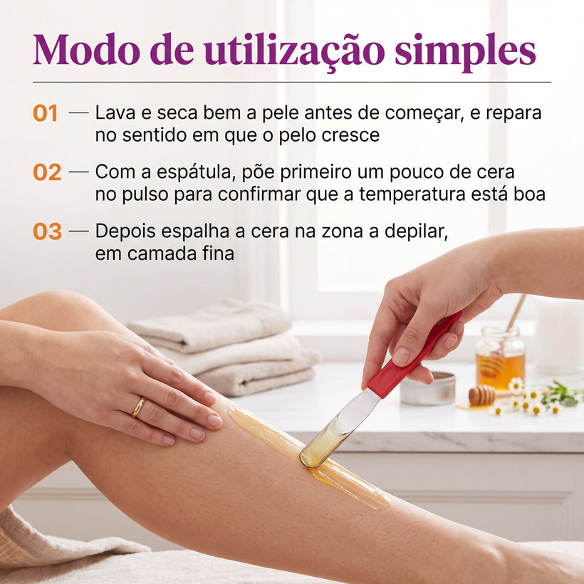 Lidan Espátula de Cera em Aço Inox para Depilação MD-6 — benefícios