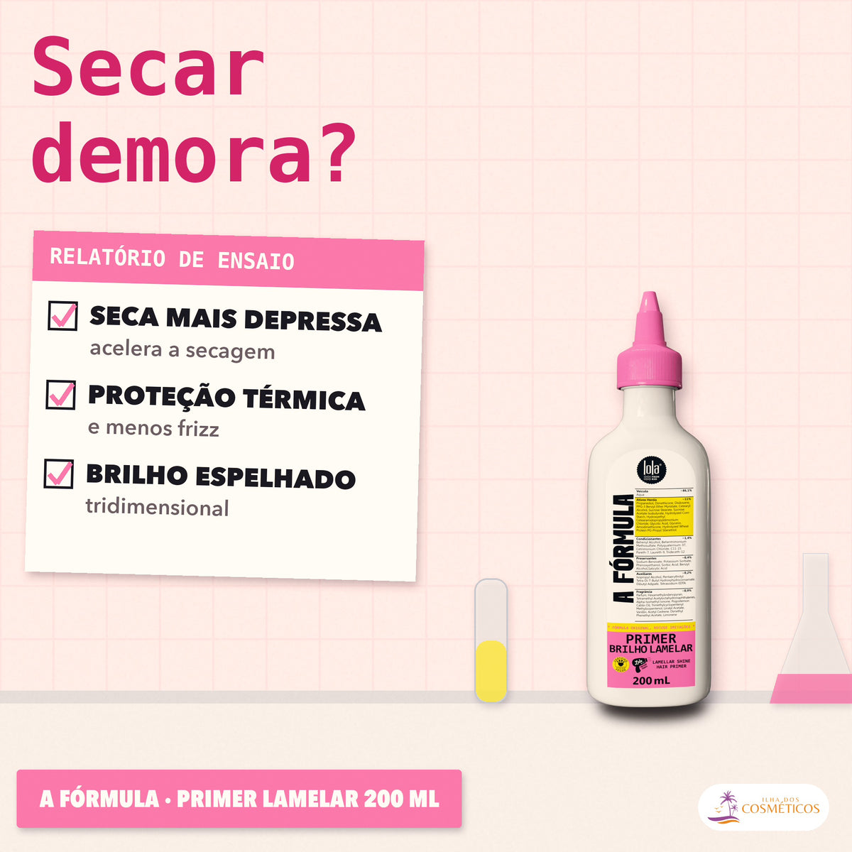 A Fórmula Lola Primer Brilho Lamelar: apresentação, com o que a fórmula faz pelo fio