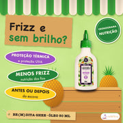 Óleo Be(M)dita Ghee Lola Nutrição Abacaxi: apresentação, com o que a fórmula faz pelo fio
