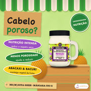 Máscara Be(M)dita Ghee Lola Nutrição Abacaxi e Manteiga: apresentação, com o que a fórmula faz pelo fio