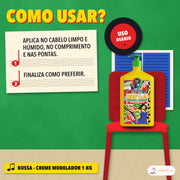 Creme Modelador Bossa Lola Crespos e Cachos: como usar o frasco de 1 kg, passo a passo, de uso diário