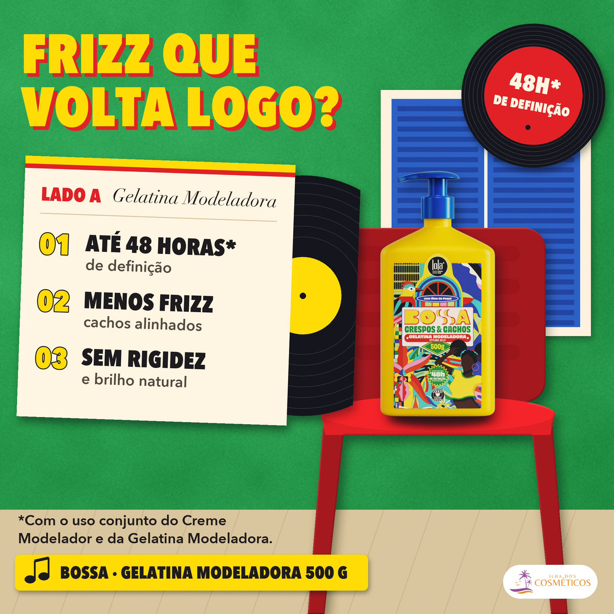 Gelatina Bossa Lola Modeladora Alta Fixação: apresentação, com o que a fórmula faz pelo fio