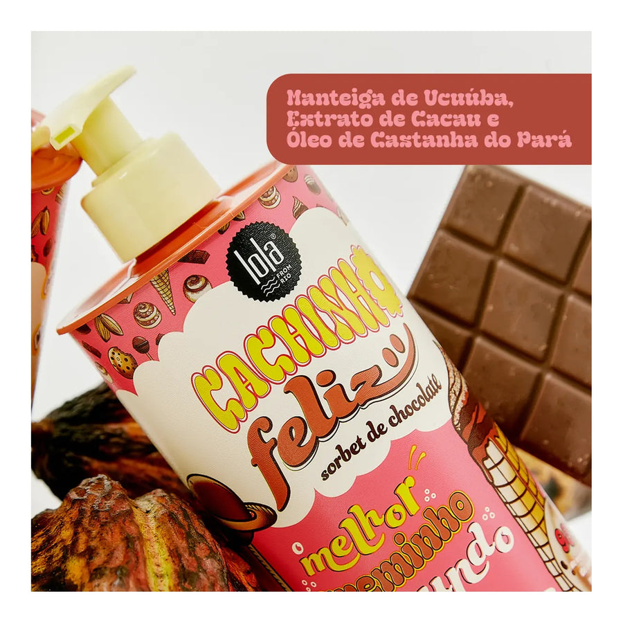 Lola Cachinho Feliz Chocolate Creme para Pentear 450g — foto oficial da marca