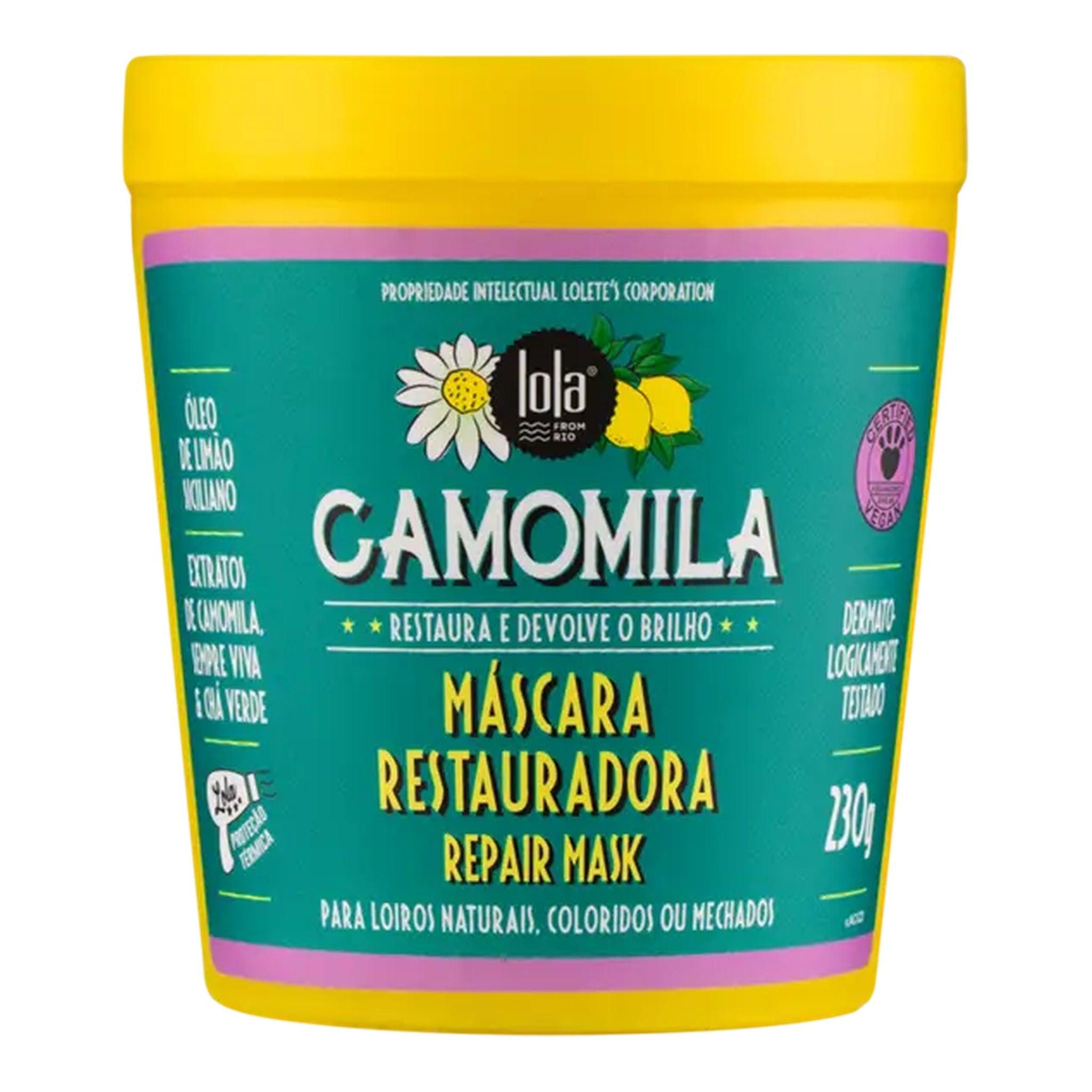 Lola Camomila Máscara 230g — foto oficial da marca