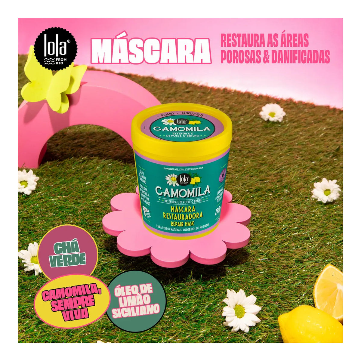 Lola Camomila Máscara 230g — foto oficial da marca
