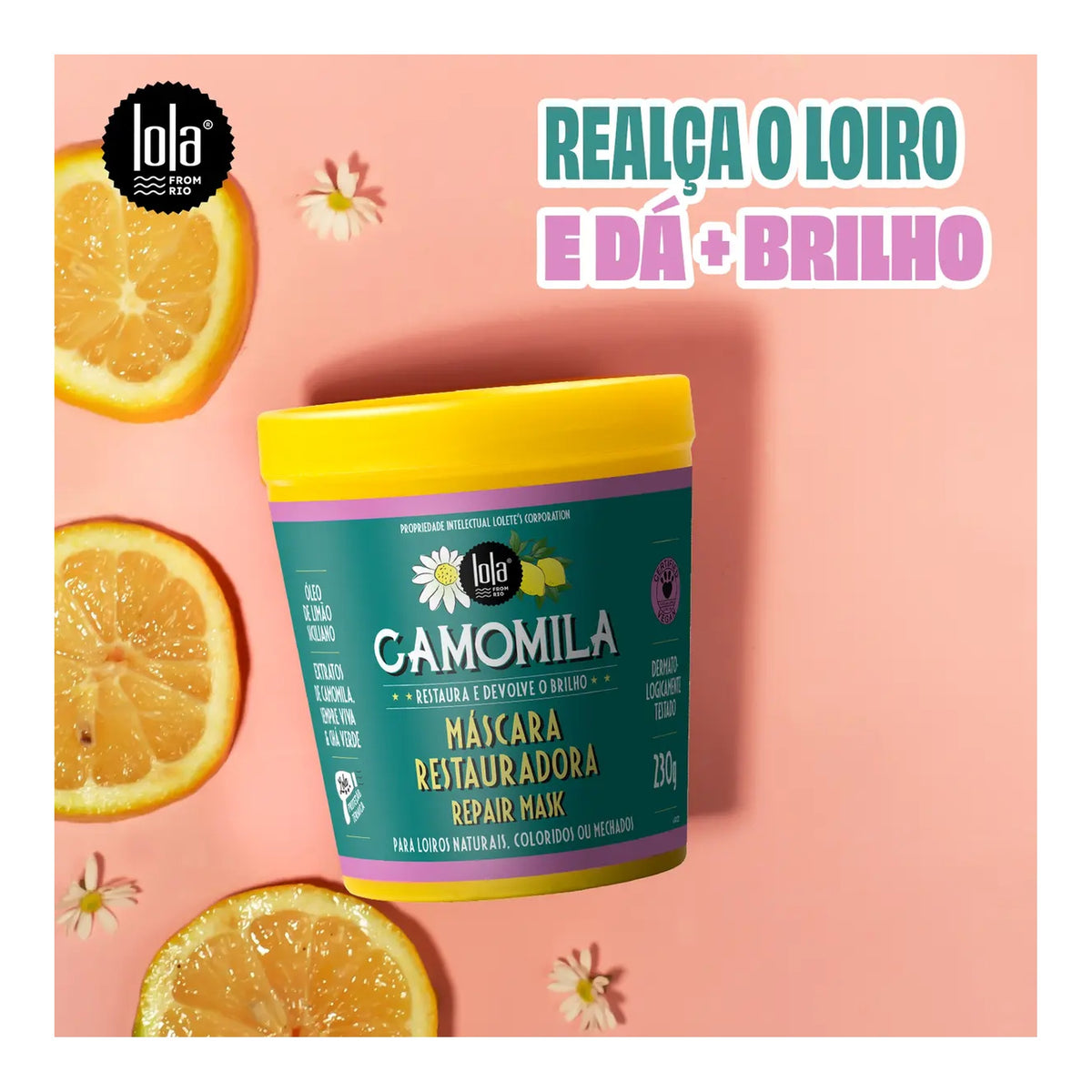 Lola Camomila Máscara 230g — foto oficial da marca