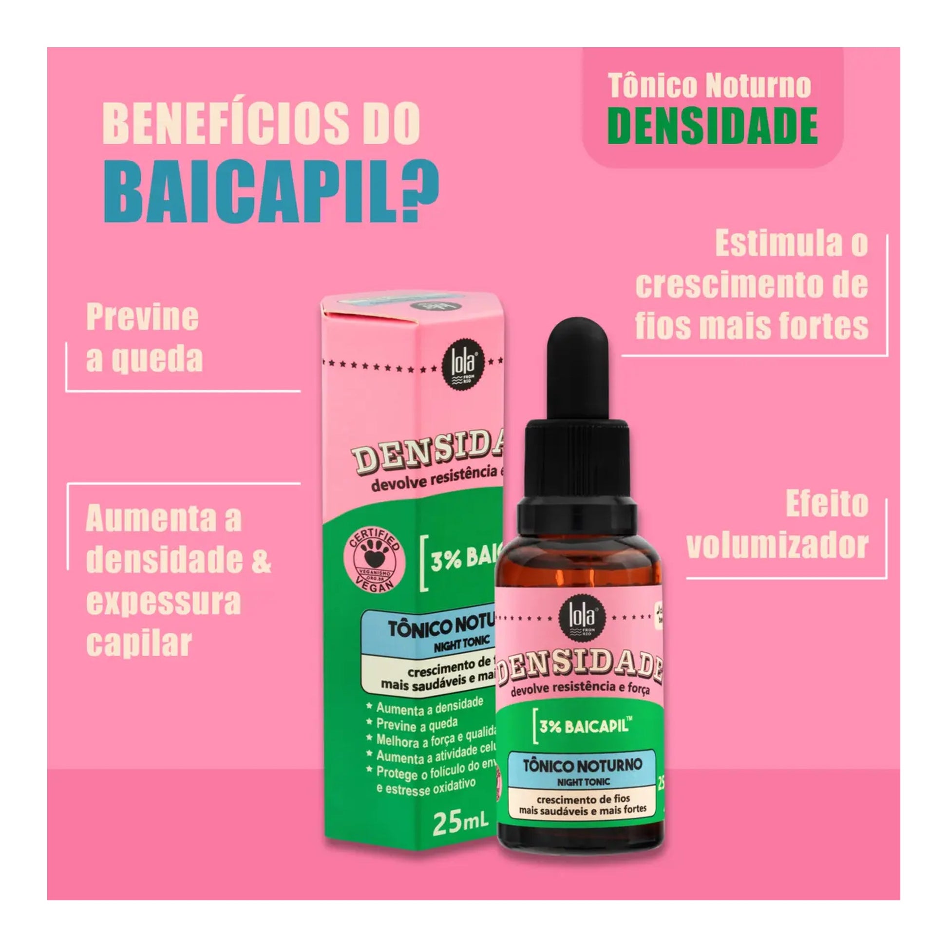 Lola Densidade Tónico Noturno 25ml — foto oficial da marca