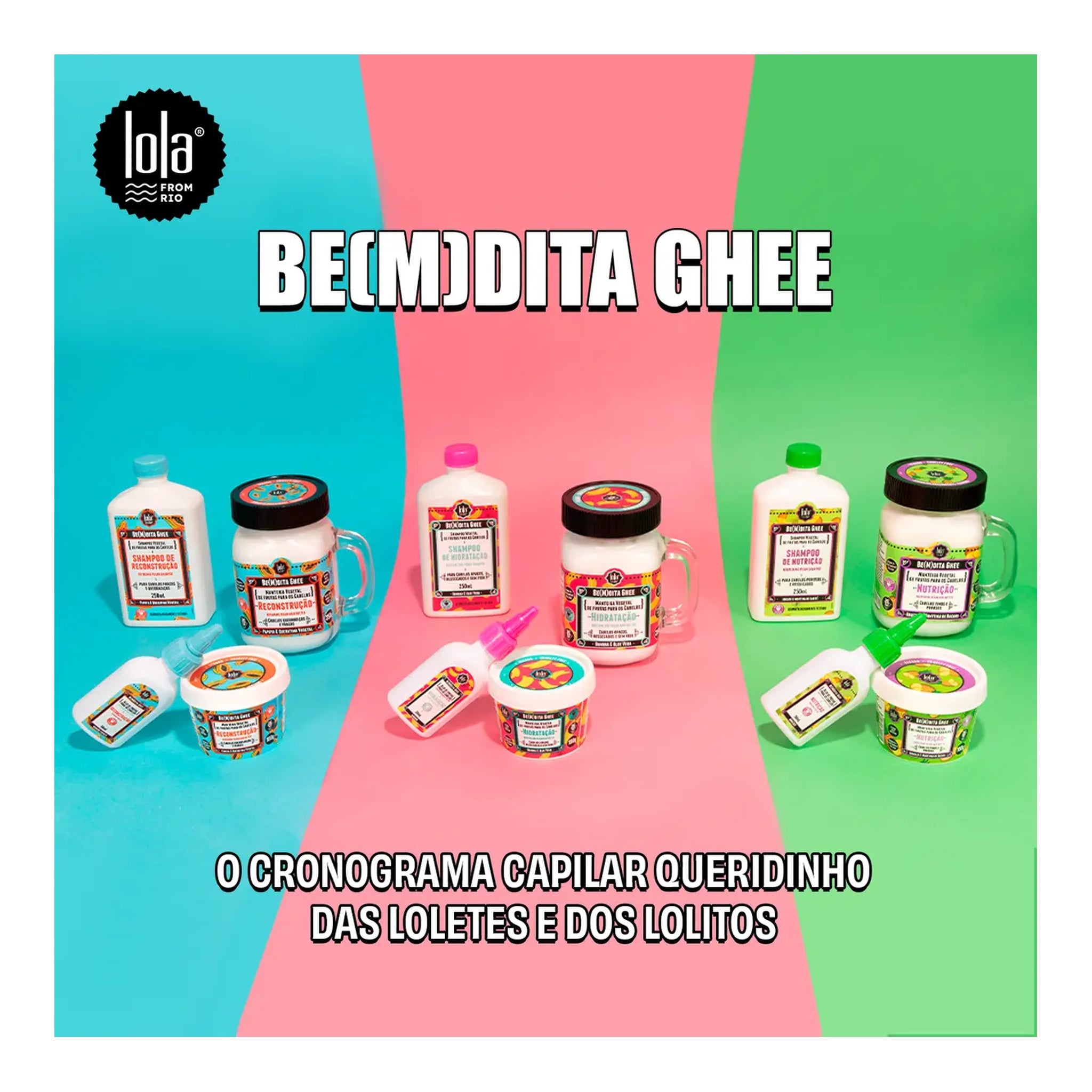 Lola Be(M)Dita Ghee Shampoo Reconstrução Papaya E Queratina Vegetal 250ml — foto oficial da marca
