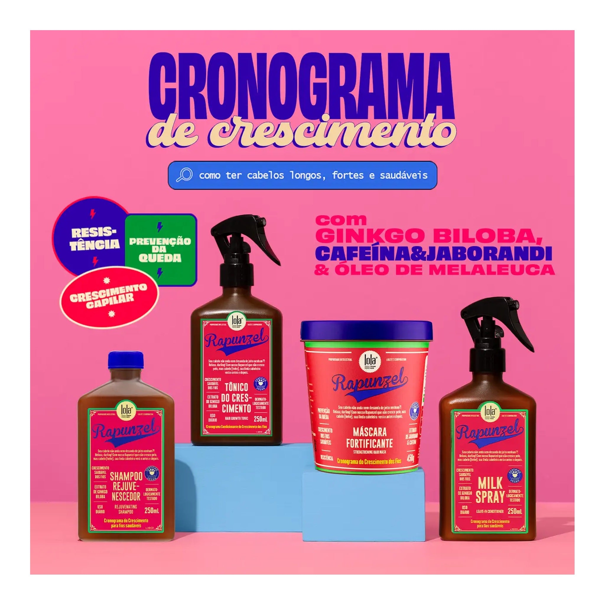 Lola Rapunzel Máscara Fortificante Anti-Queda 30g — foto oficial da marca