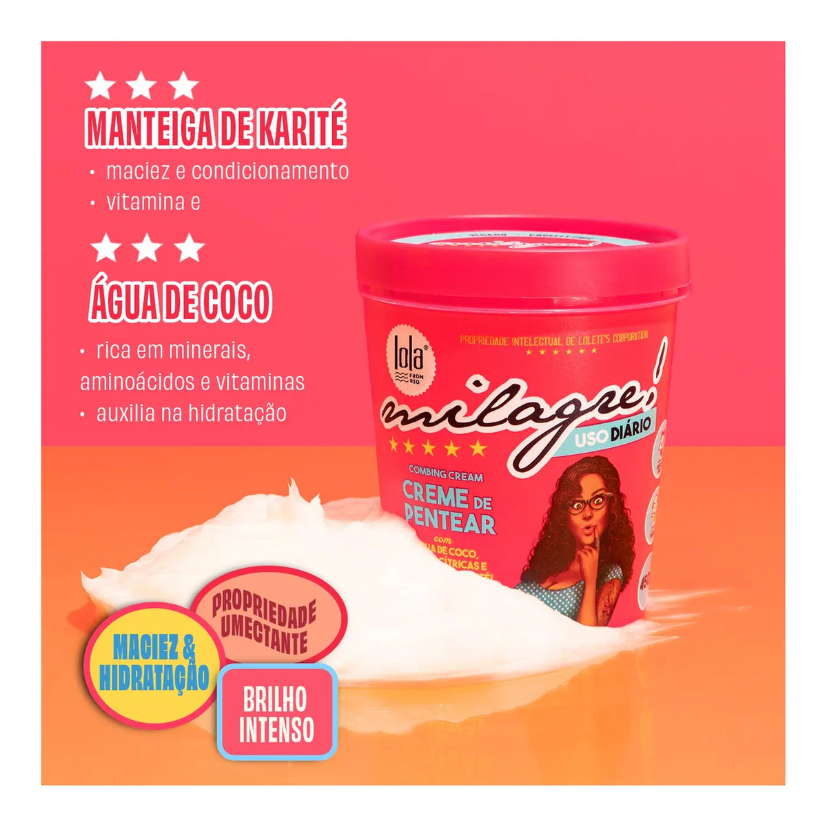 Lola Milagre Creme de Pentear 450g — foto oficial da marca