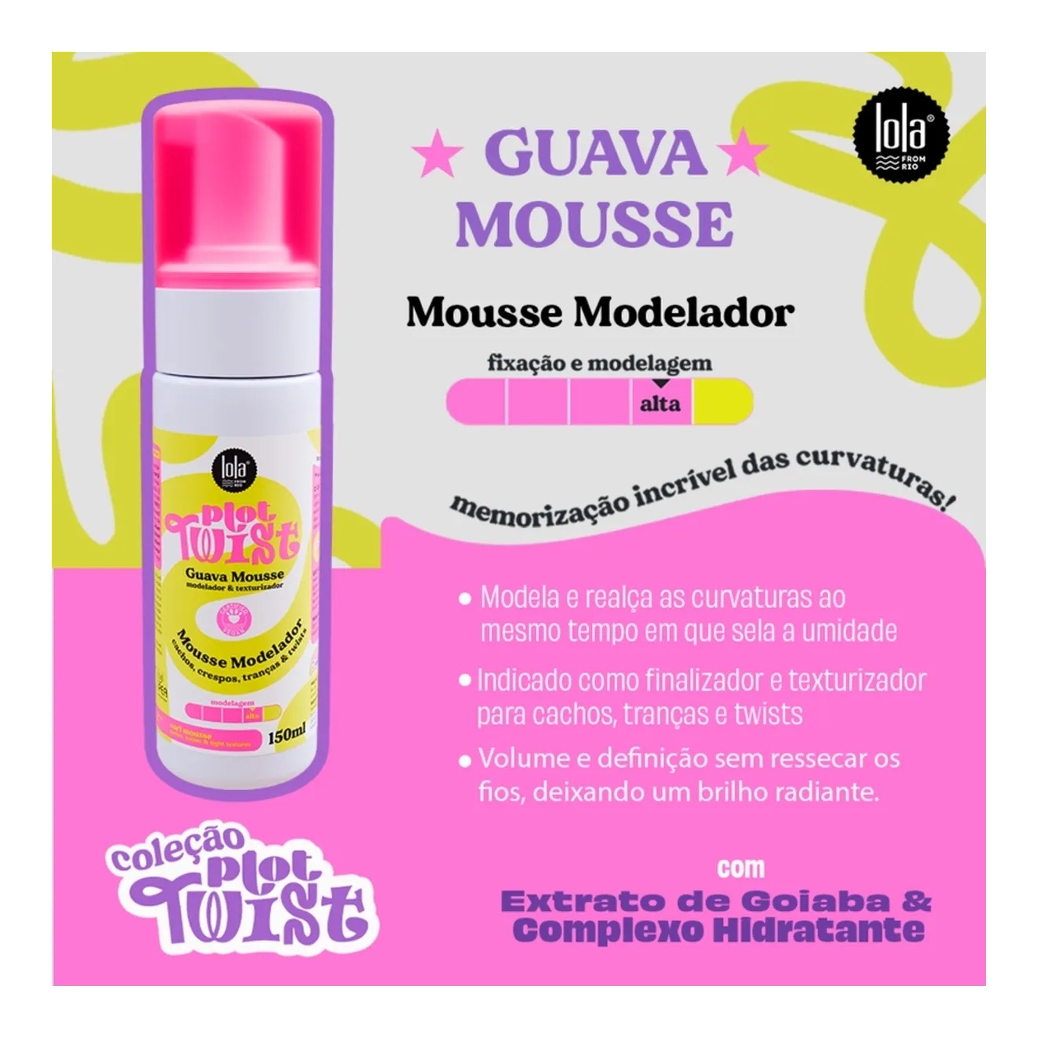 Lola Plot Twist Guava Mousse 150 ml — foto oficial da marca