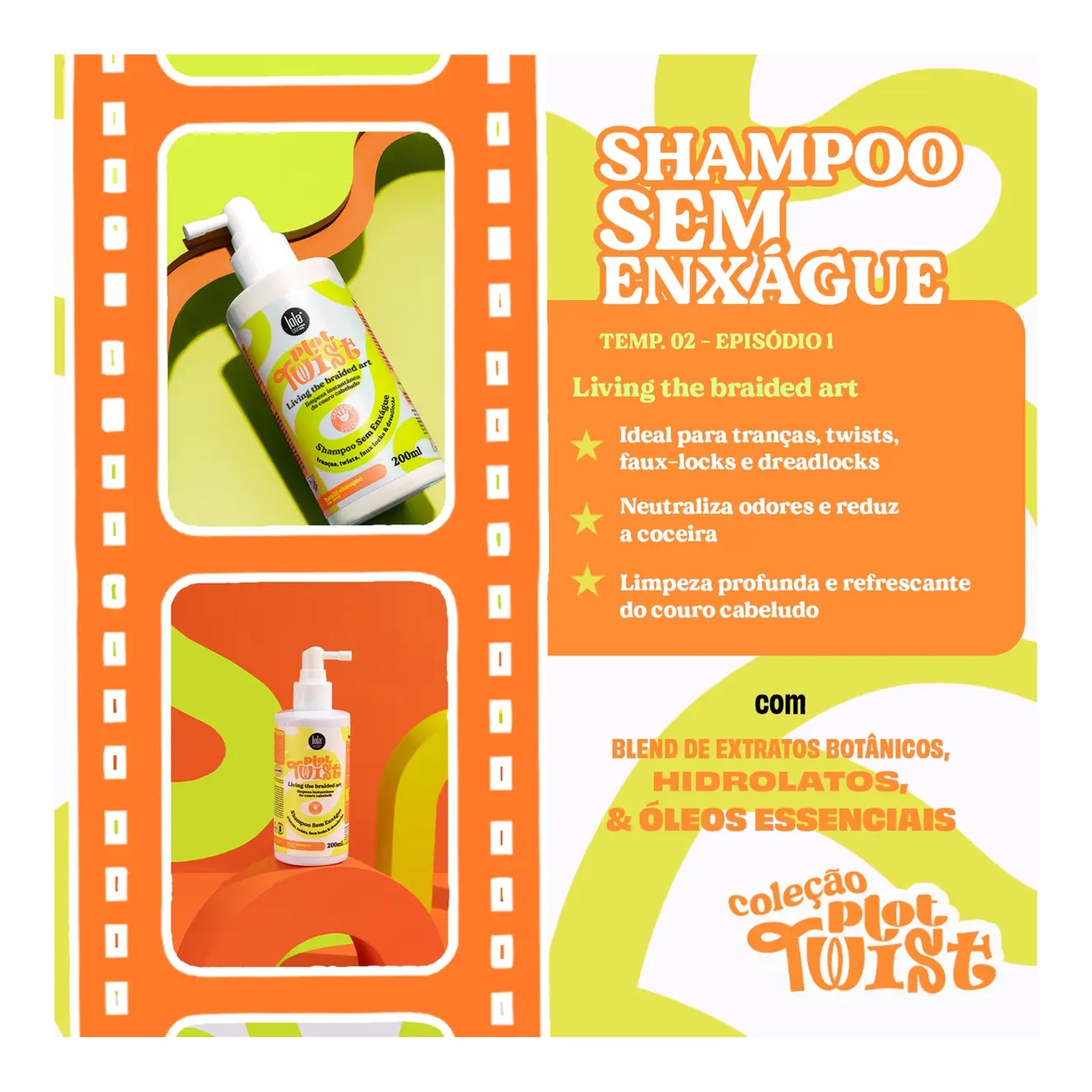 Lola Plot Twist Shampoo sem Enxágue 200ml — foto oficial da marca