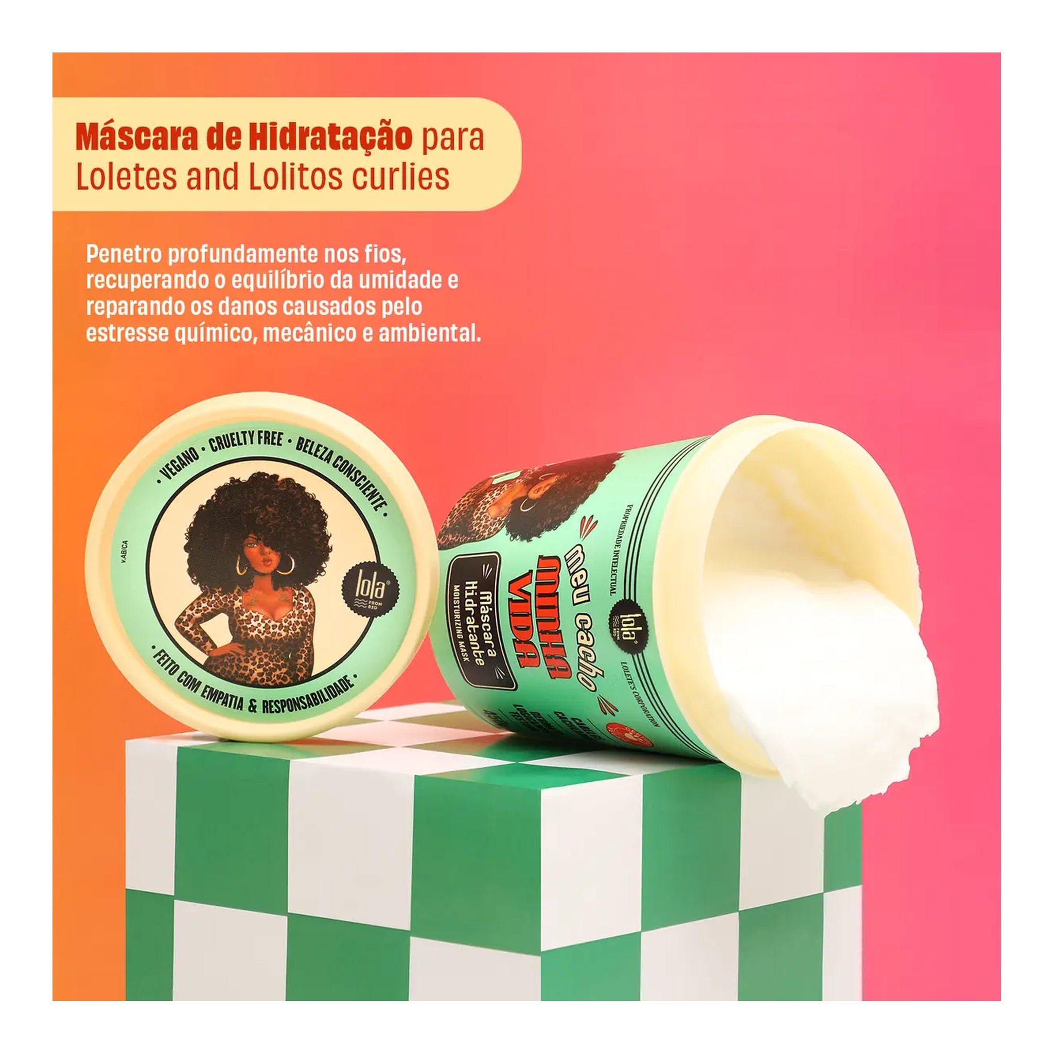 Lola Meu Cacho Minha Vida Máscara Hidratante 450g — foto oficial da marca