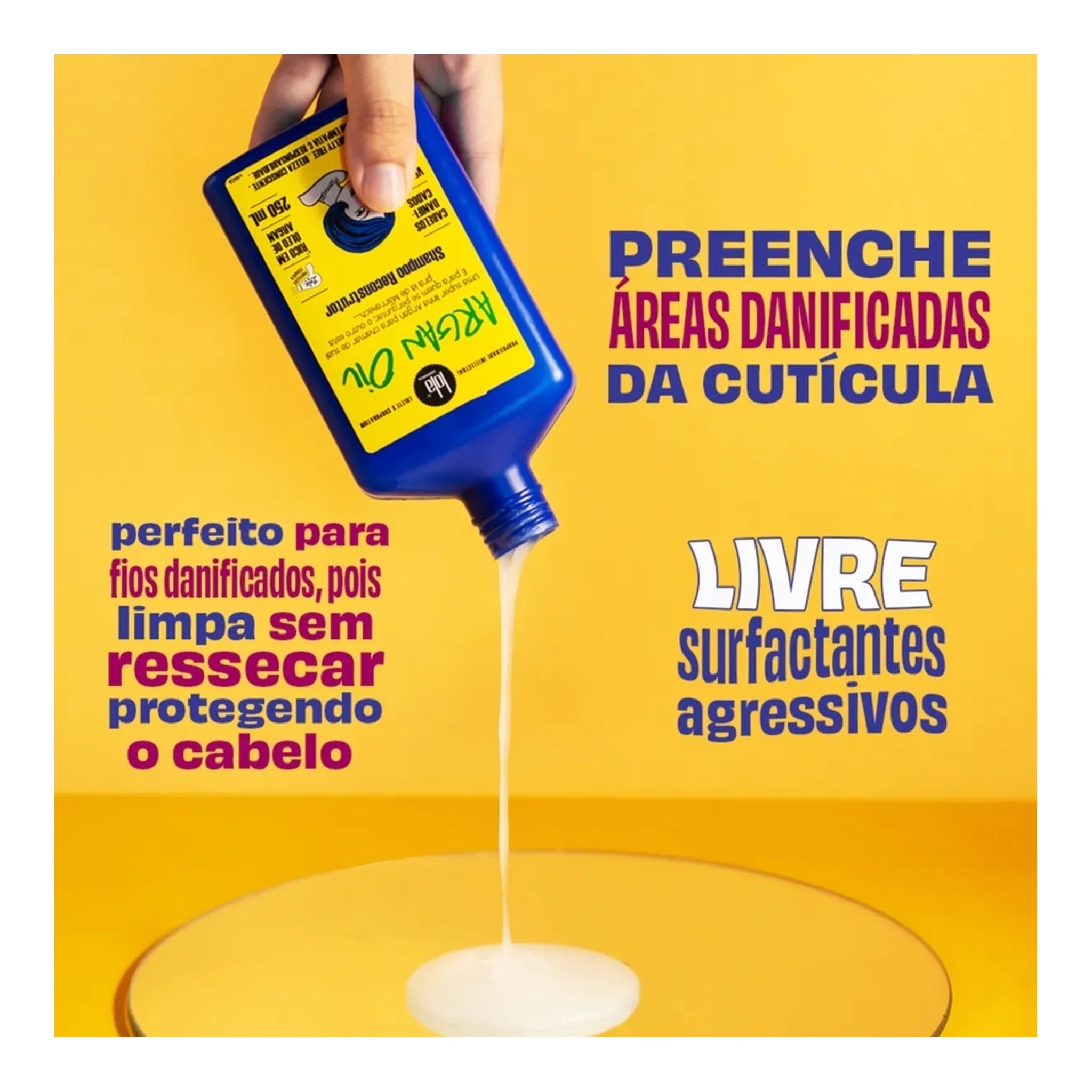 Lola Argan Oil Shampoo Reconstrutor 250ml — foto oficial da marca