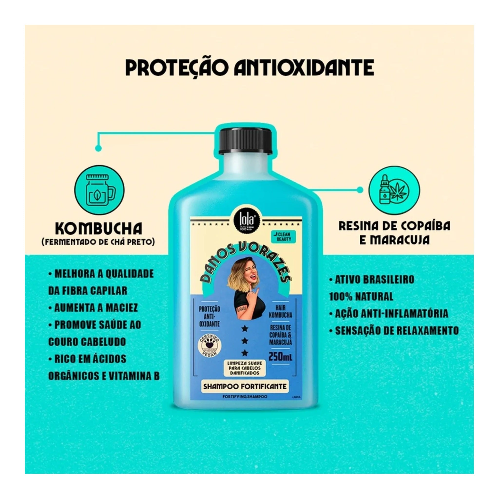 Lola Danos Vorazes Shampoo Fortificante 250ml — foto oficial da marca