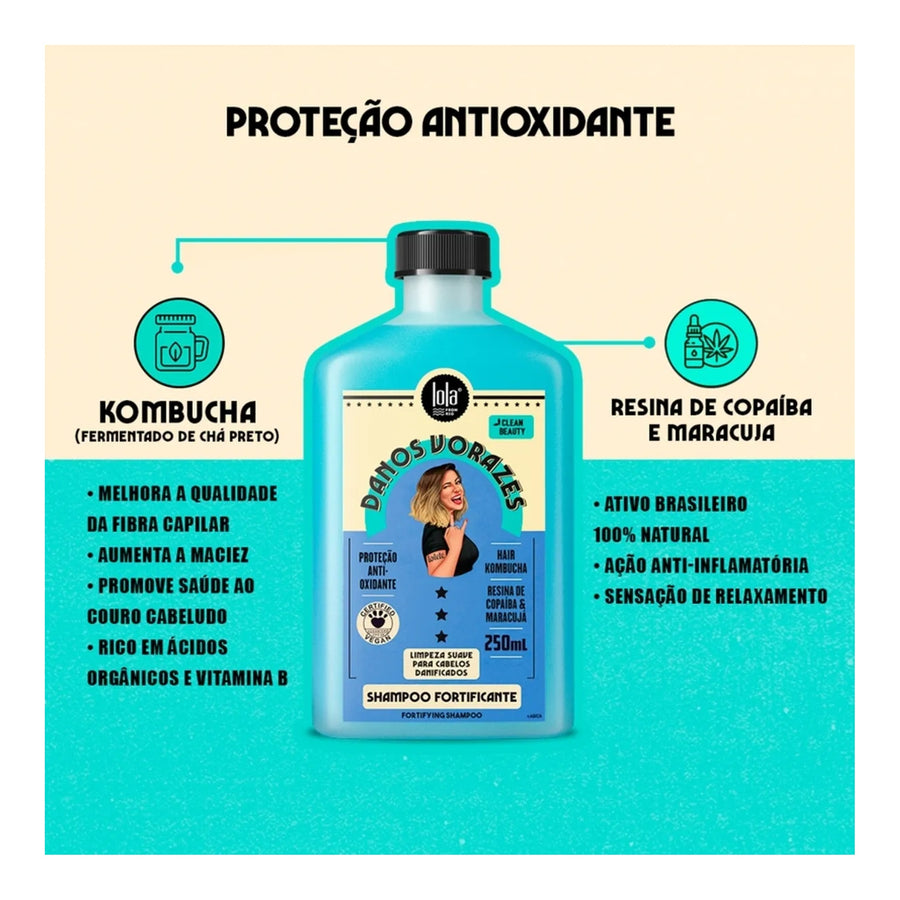 Lola Danos Vorazes Shampoo Fortificante 250ml — foto oficial da marca